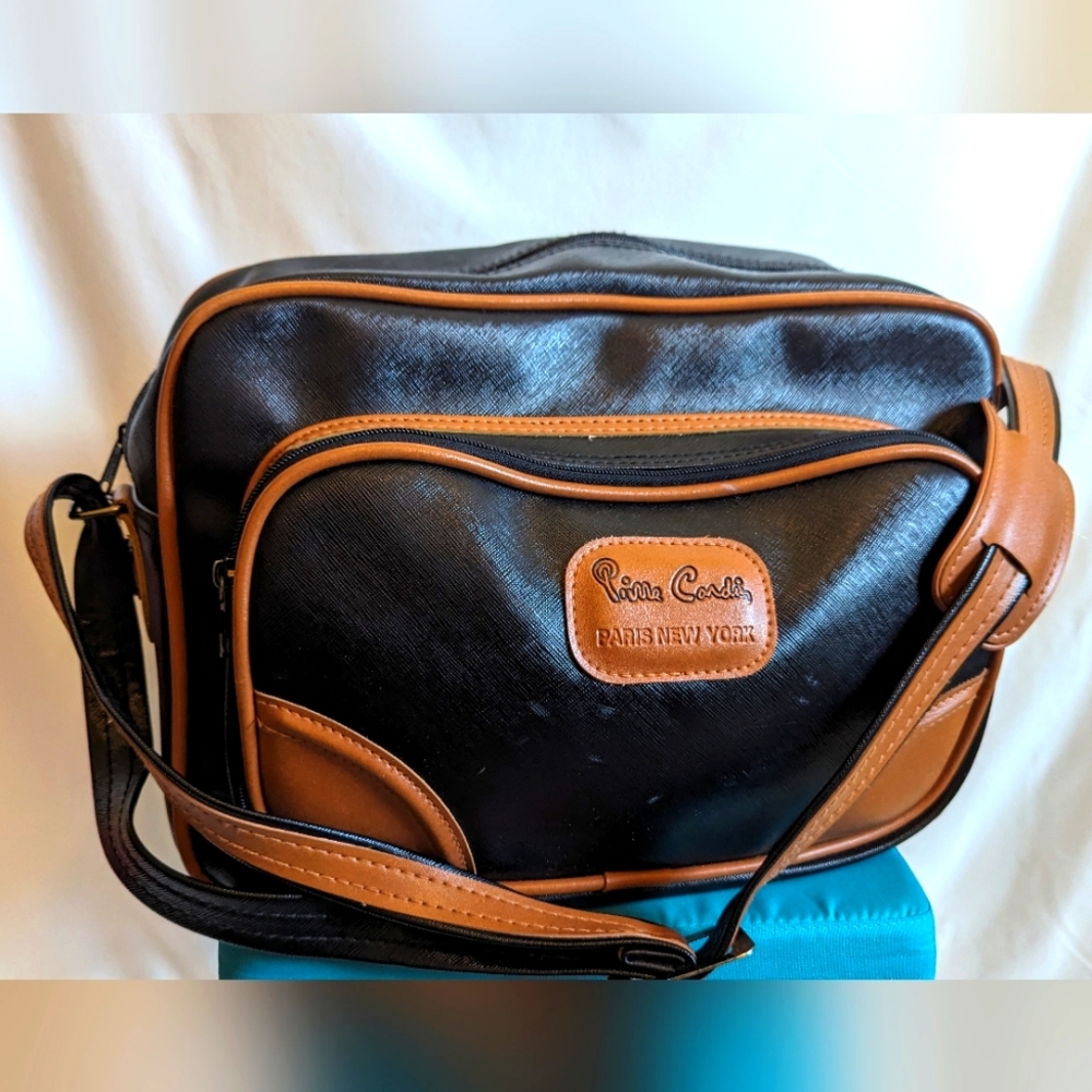 Vintage Pierre Cardin leather weekender bag